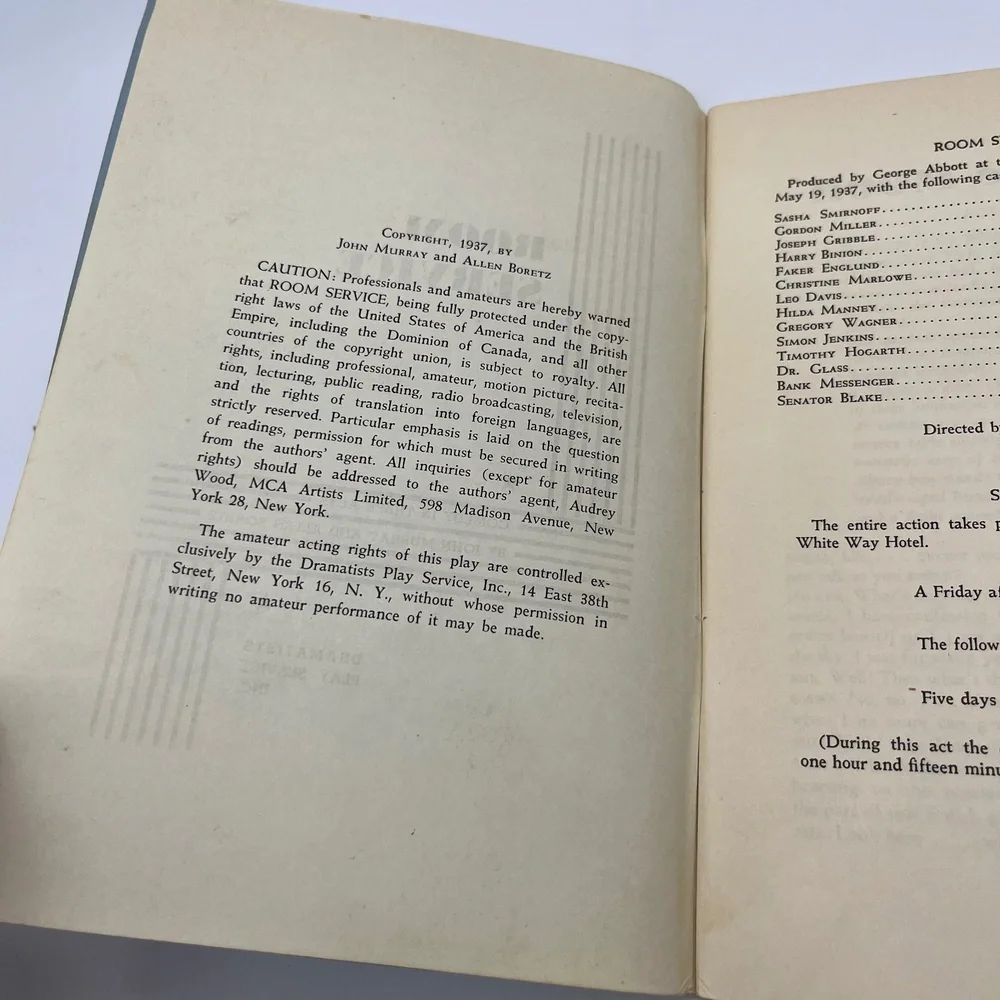 Dramatists Play Service vintage play